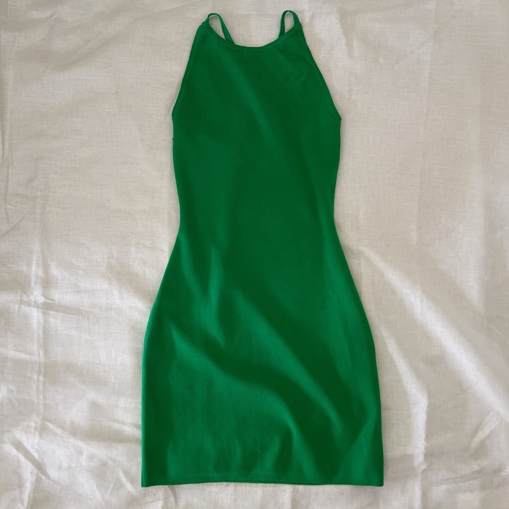 Aritzia | Babaton Anderson Sculpt Knit Halter Dress